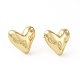 Brass Heart Stud Earrings for Women(EJEW-C008-27G)-1