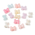 UV Plating Opaque Acrylic Beads, Bowknot, AB Color Plated, Mixed Color, 11.5x14x8mm, Hole: 1mm, about 615pcs/500g(OACR-G058-14A)