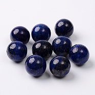 Dyed Natural Lapis Lazuli Round Beads, Gemstone Sphere, No Hole/Undrilled, 16mm(G-I174-16mm-20)