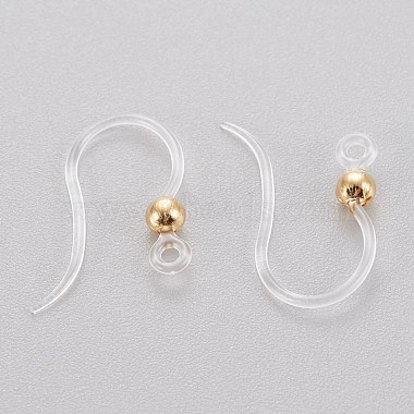 Eco-Friendly Plastic Earring Hooks(STAS-K203-03G)-3