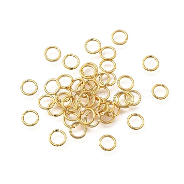 Messing Open Ringe springen(KK-B147-03F-G)-1
