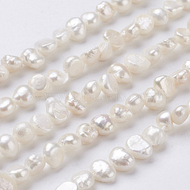 6mm Seashell Nuggets Pearl Beads