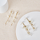 2 Pairs 2 Style Plastic Lily of the Valley Dangle Stud Earrings(EJEW-AN0002-83)-6