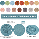 gorgecraft 60pcs 15 couleurs étiquettes en cuir pu(DIY-GF0005-68)-2