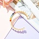 Natural Pearl Bead & Mixed Gemstone Beads Cuff Bangles for Women Girl Gift(BJEW-JB06826-03)-4