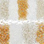 2700 Pcs Glass Bugle Beads, Mixed Color, 1.8~2.2x1.8~2mm, Hole: 0.8~0.9mm, 2 colors, 9g/color, 18g(SEED-HY0001-21)