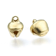 Iron Bell Charms, Golden, 9.5x8x7mm, Hole: 1~2mm(IFIN-Q112-01B-01)