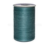 Waxed Polyester Cord, 6-Ply, Teal, 0.55mm, about 38.27 yards(35m)/roll(YC-E006-0.55mm-A17)