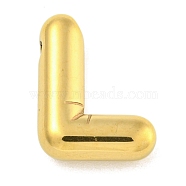 Ion Plating(IP) 304 Stainless Steel Pendants, Letter Charm, Golden, Letter L, 19.5x15.5x5.5mm, Hole: 2x1.5mm(STAS-B071-01G-L)