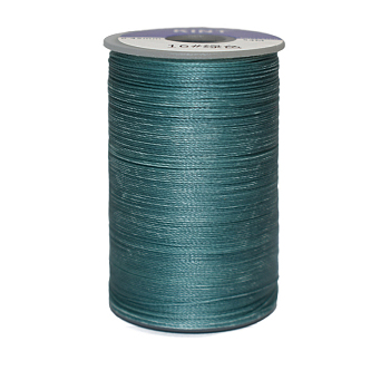 Waxed Polyester Cord, 6-Ply, Teal, 0.55mm, about 38.27 yards(35m)/roll