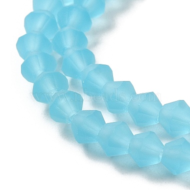 Imitate Austrian Crystal Frosted Glass Beads Strands(GLAA-F029-TM4mm-B20)-3
