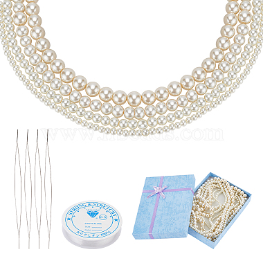 Creamy White Glass Bracelets