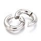 202 Stainless Steel Huggie Hoop Earrings(EJEW-O087-08E-P)-2