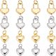 SUPERFINDINGS 16Pcs 4 Style Rack Plating Real 18K Gold Plated Brass Pendants(KK-FH0003-96)-1