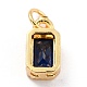 Real 18K Gold Plated Brass Inlaid Cubic Zirconia Charms(X-ZIRC-L100-075G-05)-4