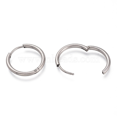 Boucles d'oreilles créoles en acier inoxydable anti-ternissement 201(EJEW-O095-02B)-2