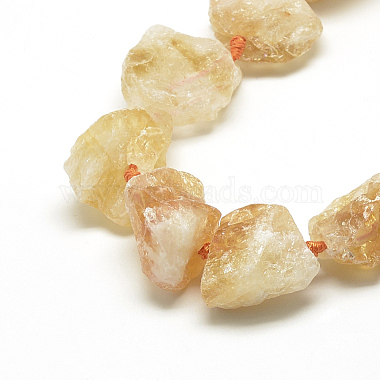 17mm Nuggets Citrine Beads