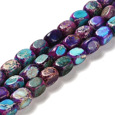 Purple Cuboid Dolomite Beads