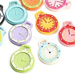 Baking Paint Opaque Acrylic Big Pendants, Watch Charms, Mixed Color, 53.5x44x7.5mm, Hole: 12x4mm(AC-CBADA7D-10)