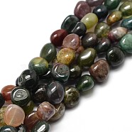 Natural Indian Agate Nuggets Beads Strands, Tumbled Stone, 5~10x6~7x3~7mm, hole: 1mm, about 14.9 inch~15.7 inch(G-J335-02)