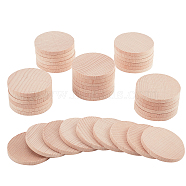 Beech Wooden Round Pieces, DIY Accessories, BurlyWood, 5x0.5cm,20pcs/bag(WOOD-WH0119-05D)