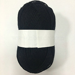 Polyacrylonitrile Fiber Yarn, Black, 2~3mm, about 100m/roll(YCOR-WH0001-66)
