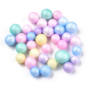 Small Craft Foam Balls, Round, for DIY Wedding Holiday Crafts Making, Mixed Color, 7~10mm