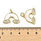 Brass Micro Pave Clear Cubic Zirconia Pendants(KK-K365-17G)-3