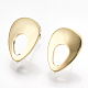 Brass Stud Earring Findings(X-KK-S348-354)-1