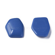 Opaque Acrylic Cabochons, Irregular Hexagon, Royal Blue, 25.5x19.5x5.5mm, about 253pcs/500g(MACR-S373-143-A16)