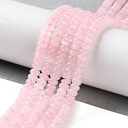 Natural Rose Quartz Beads Strands, Rondelle, 4~4.5x2~2.5mm, Hole: 1.2mm, about 155~163pcs/strand, 15.16''~15.35''(38.5~39cm)(G-K343-C33-01)