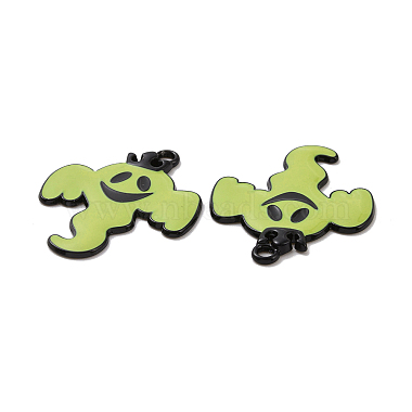 Halloween Theme Rack Plating Alloy Enamel Pendants(PALLOY-O109-44EB)-3