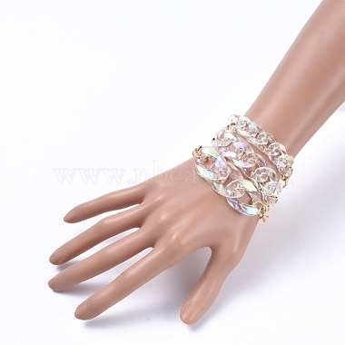 (vente d'usine de fêtes de bijoux) ensembles de bracelets de chaîne(BJEW-JB05164)-3