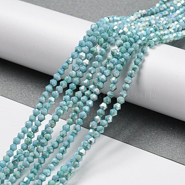 Opaque Baking Painted Glass Beads Strands(DGLA-F002-01A)-2