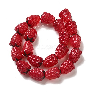 FireBrick Grape Lampwork Beads