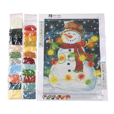 Kits de pintura de diamantes con tema navideño diy(DIY-U002-02L)-2