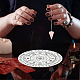 ahademaker 1pc cône/pointe/pendule pendentifs en pierre de quartz rose naturel(DIY-GA0004-24H)-5