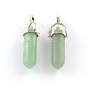 Green Aventurine Stone Pendants with Alloy Findings(X-G-R278-28P)-1
