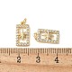 Brass Micro Pave Clear Cubic Zirconia Pendants(KK-Q031-32G-02)-3