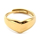 anillo de corazón de acero inoxidable ajustable 304 para mujer(RJEW-C016-05G)-2