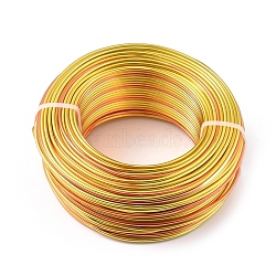 3 Segment colors Round Aluminum Craft Wire, for Beading Jewelry Craft Making, Colorful, 12 Gauge, 2mm, about 190.28 Feet(58m)/roll(AW-E002-2mm-A-12)