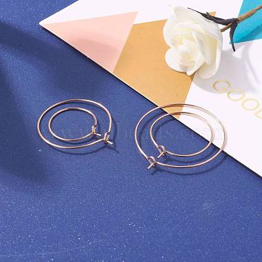 30 шт.5 размер 316l хирургические серьги-кольца из нержавеющей стали(STAS-ZZ0001-03G)-5