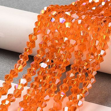 Transparent Electroplate Glass Beads Strands(GLAA-F029-2mm-A11)-4