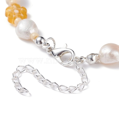 Natural Pearl Beaded Necklace(NJEW-TA00018-01)-6