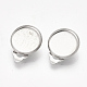 201 Stainless Steel Clip-on Earring Findings(X-STAS-S079-81D)-2