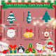 sunclue 40шт. 10 стили рождественской темы кабошоны из непрозрачной смолы(CRES-SC0002-56)-2