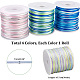 Elite 4 Rolls 4 Colors Segment Dyed Nylon Thread Cord(NWIR-PH0002-14A)-3