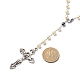 Synthetic Hematite & Glass Rosary Bead Necklaces for Women(NJEW-JN03992)-3