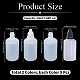 10Pcs 2 Styles PE Plastic Refillable Bottles(AJEW-GF0013-39A)-2