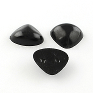 Nose Plastic Cabochons for DIY Scrapbooking Crafts, Toy Accessories, Black, 20x25x9mm(X-KY-R005-06B)